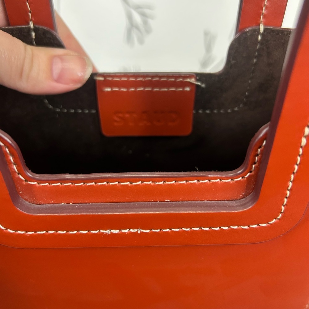 STAUD mini Shirley Red handbag - Picture 10 of 12